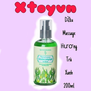 Dầu Massage Body Quanshuang Hương Trà Xanh Tự Nhiên - 200ml