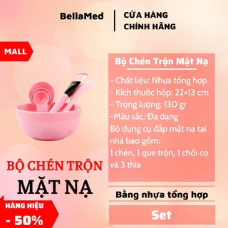 BỘ: CHÉN + THÌA + CỌ để trộn mặt nạ chính hãng