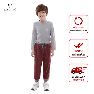 Quần dài bé trai Narsis KG9003 nỉ màu mận
