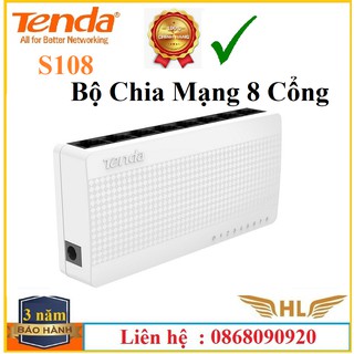 Bộ Chia Mạng 8 cổng tenda S108-Hàng Chĩnh Hãng