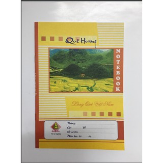[ GIÁ SỈ] Combo 10 Quyển Vở Kẻ Ngang Quang Huy 80 Trang Vở Học Sinh, Từ Thiện Bìa Vàng Giấy Độ Trắng Cao MẪU MỚI