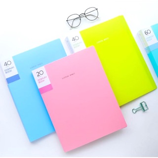 [⚡Sỉ kho⚡️] Bìa nhựa , File lá Clear Book nhiều màu đủ loại 20/30/40/60 lá