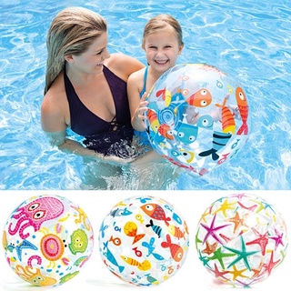 Bóng hơi/Bóng phao tròn bãi biển Intex hoạ tiết - QUYENSPORTS