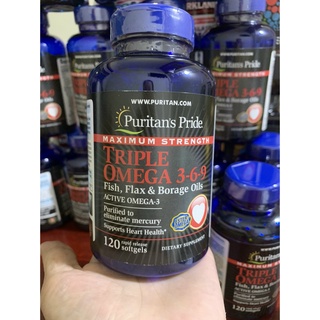 Viên Uống Omega 369 Premium Maximum Strength Triple Omega Fish, Flax &amp; chia Oils