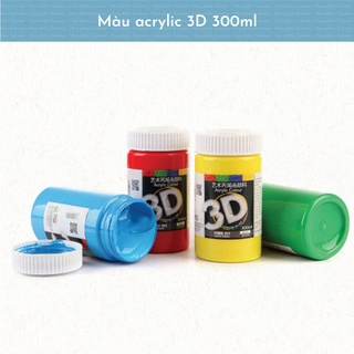 [Mã LIFEBOOK1 giảm 30K đơn 150K] [SUMMER] MÀU ACRYLIC 3D LỌ 300ML