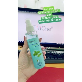 xịt khử khuẩn Bạc Hà Titione 160ml