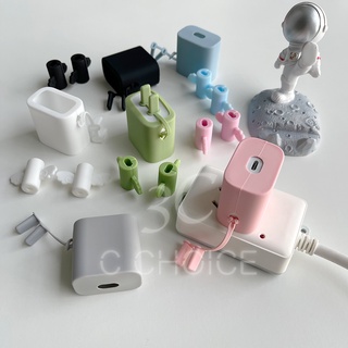 Vỏ bảo vệ bộ sạc silicon mềm thích hợp cho iPhone13 12 pro max mini Pad Mini 6 10.2 2021 Pro 11 18W