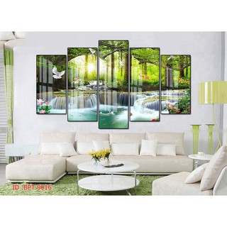 90x150cm Tranh tráng gương mạ vàng mẫu hot new Phong thủy 9216