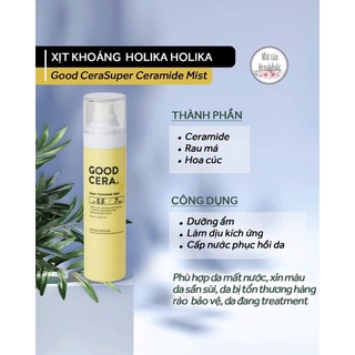 Xịt khoáng HOLIKA HOLIKA GOOD CERA SUPER CERAMIDE MIST PH 5.5