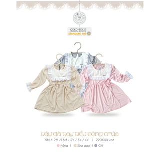 Hrnee Bộ váy tiểu công chúa Hrnee cho bé 6-18kg