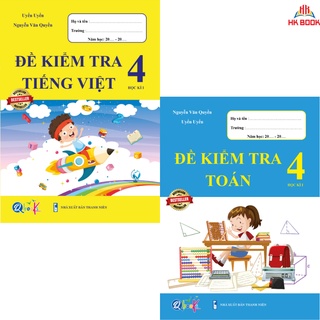 Sách - Combo Đề Kiểm Tra Toán và Tiếng Việt 4 - Học Kì 1 (2 cuốn)
