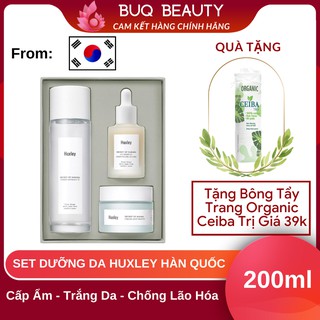 Set Dưỡng Da Huxley Chính Hãng Hàn Quốc Gồm Kem Dưỡng Huxley, Serum Huxley, Toner Huxley (có tách set)