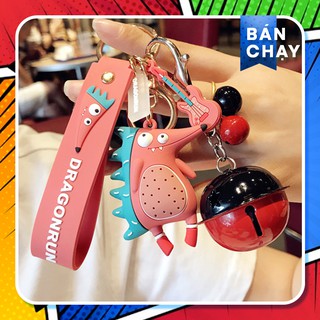 Bộ Móc Khóa Nhín Xù Siêu Dễ Thương, Đáng Yêu + Kèm Bộ Chuông, Dây Cao Cấp