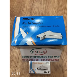 Đạn ghim KW Trio số 10 (20 tờ) 00100, chính hãng - kim bấm - ghim bấm - ghim dập HÀNG CHÍNH HÃNG