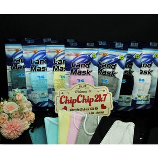 (Sale) Khẩu trang 3D Land mask sét 6 cái phong cách KF74 Hàn
