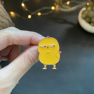 Huy Hiệu Kim Loại Gà con, Kì Lân, Cá voi, Gấu lười, Khủng long còi cọc. dùng để cài áo cài túi (Enamel Pin/metal pin
