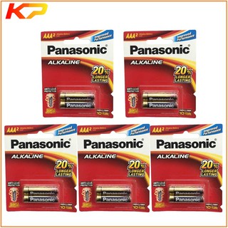 5 vỉ pin panasonic AAA alkaline ( vỉ 2 viên )