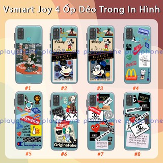 [VSMART JOY 4] ỐP LƯNG THỜI TRANG SILICON VSMART JOY 4 / JOY4 DẺO TRONG IN HÌNH M201001