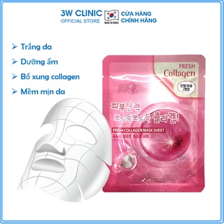 Mặt nạ giấy - Mặt nạ Collagen chiết xuất từ Collagen 3W Clinic Hàn Quốc 23ml