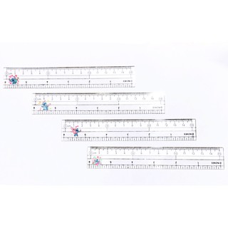 thước stitch TN37 thước nhựa trong cứng in hình