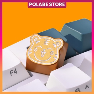 Keycap Hổ Tài Lộc - nút bấm bàn phím bằng nhôm CNC chính hãng Kelowna hàng xịn - Polabe Store