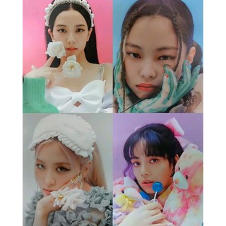 Tấm Postcard BLACKPINK JISOO JENNIE ROSE LISA cao cấp giấy 260gsm in hình idol kpop