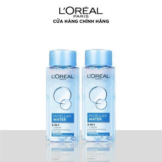 Bộ 2 nước tẩy trang tươi mát 3-trong-1 L'Oreal Paris Micellar Water 30ml x 2