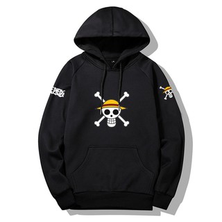 Áo Hoodie nam One Piece Luffy có cổ chất vải co giãn 4 chiều