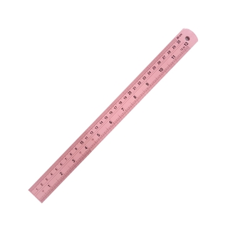 Thước Cây Nhôm 30cm 012 - Mẫu 2 - Màu Hồng - OEM