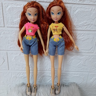 Búp Bê winx club 30 cm  Cô Gái Đa Phong Cách Nàng Tiên  Winx  - chính hãng Mattel  (quần áo + giày ngâu nhiên)