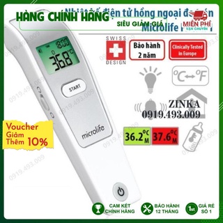 Nhiệt Kế Điện Tử Hồng Ngoại Microlife FR1MF1 Thụy Sĩ - Bảo Hành Chính Hãng 2 Năm, Đo Thân Nhiệt Trán  zinka