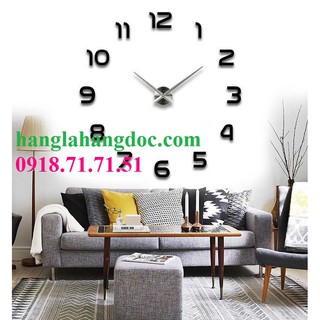 Đồng hồ dán tường DIY cỡ lớn, phong cách cổ điển &amp; sang trọng Version 1