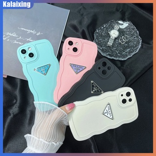 Ốp Điện Thoại Mềm Hình Tam Giác In Logo Prada Cho iPhone 14 Plus 14 Pro Max 13 12 11 Pro Max