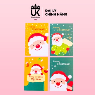 [Mẫu ngẫu nhiên] Sổ tay ghi chú mini hoạ tiết Giáng sinh (1 cái)