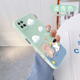 Ốp Điện Thoại Silicon Mềm Hình Gấu/Thỏ Cho oppo Realme 8 5G Realme8i 8PRO Realme7 Realme7i C17 Realme7PRO