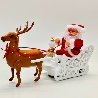 Đồ chơi Ông già Noel ngồi xe Tuần Lộc