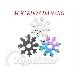 Móc Khóa Đa Năng hình bông tuyết - 16 đầu tô vít - <TOPGEAR>