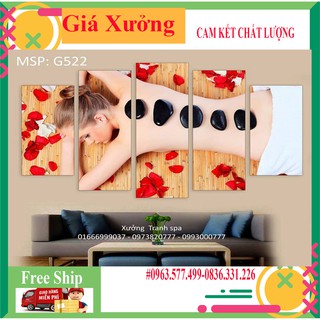 SHOPEE TRỢ GIÁKÈM QUÀ TẶNG_BỘ GHÉP FOMEX 5 TẤM TRANG TRÍ SPA CAO CẤP( CÓ ẢNH THẬT)