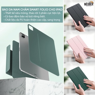 Bao da iPad nam châm tháo rời cho Pro 11, Air 4, 12.9 inch, mini 6 - Case iPad 3 mảnh hít nam châm