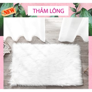 Thảm lông trắng trang trí nhà cửa, phông nền chụp ảnh, đạo cụ chụp ảnh sản phẩm