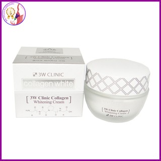 Kem dưỡng da 3W Clinic Collagen làm trắng dưỡng ẩm và chống lão hóa 60ml Hàn Quốc