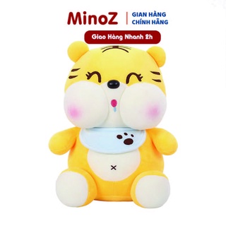 Gấu Bông Hổ Dudu Nhắm Mắt Dễ Thương Kích Thước To Ôm Ngủ Thoải Mái MINO - TH83