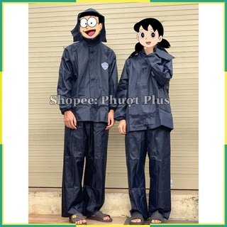Áo Mưa Bộ Rado Cao Cấp Người Lớn Vải Dày Dặn Dành Cho Nam Nữ  - Có Đường Phản Quang Sau Đi Đêm