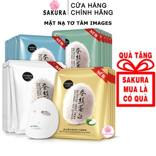 Mặt nạ giấy dưỡng da mụn cấp ẩm cấp nước thải độc dưỡng ẩm chống lão hoá Mask nội địa trung Images Bioaqua SAKURA 30ml
