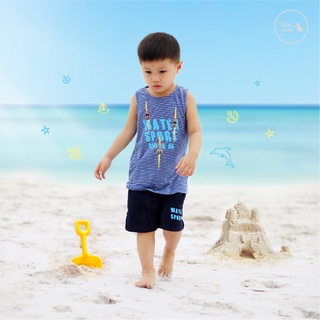 [MÃ MISSME15K GIẢM 15K ĐƠN 100K] Đồ Bộ Ba Lỗ Bé Trai Bigfox, Bộ Sát Nách Trẻ Em Mùa Hè In WATER SPORT