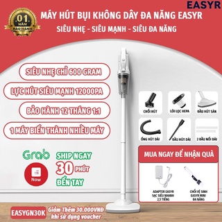 [HÀNG THÁI LAN] MÁY HÚT BỤI KHÔNG DÂY CẦM TAY ĐA NĂNG 4IN1 EASYR [CÓ SẴN] LỰC HÚT 12000PA, SẠC NHANH 2,5TIẾNG [BH 12T]