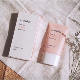 Kem Chống Nắng Innisfree Tone Up No Sebum và Watering SPF50 PA++++