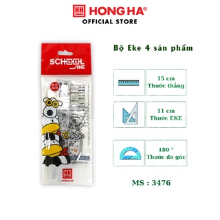Bộ eke 4 sản phẩm Hồng Hà (3476)