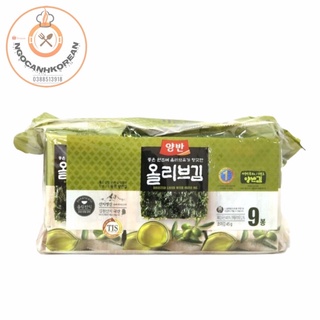 <HOT> Lá Kim Rong Biển Ăn Liền Vị Olive 5g*9 Gói/ Bịch