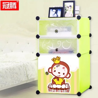 FREESHIP 99K TOÀN QUỐC_Tủ nhựa ghép đầu giường 3 tầng siêu tiện ích.